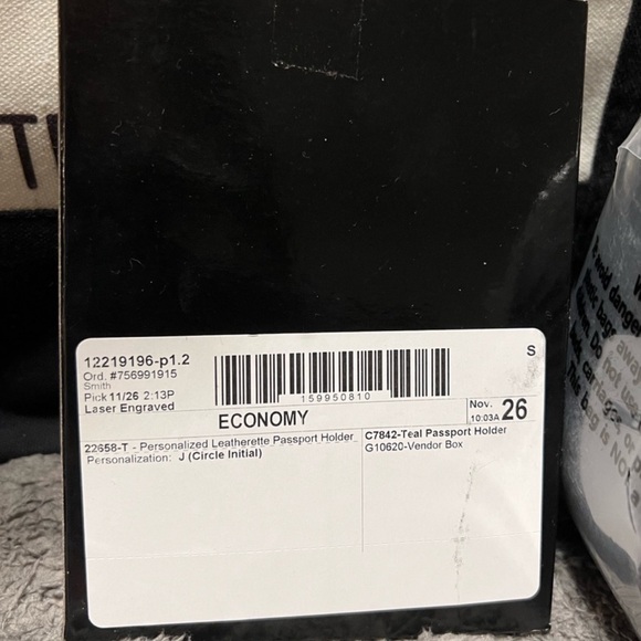 Passport Holder (J) great gift or if you travel :) - Picture 2 of 2